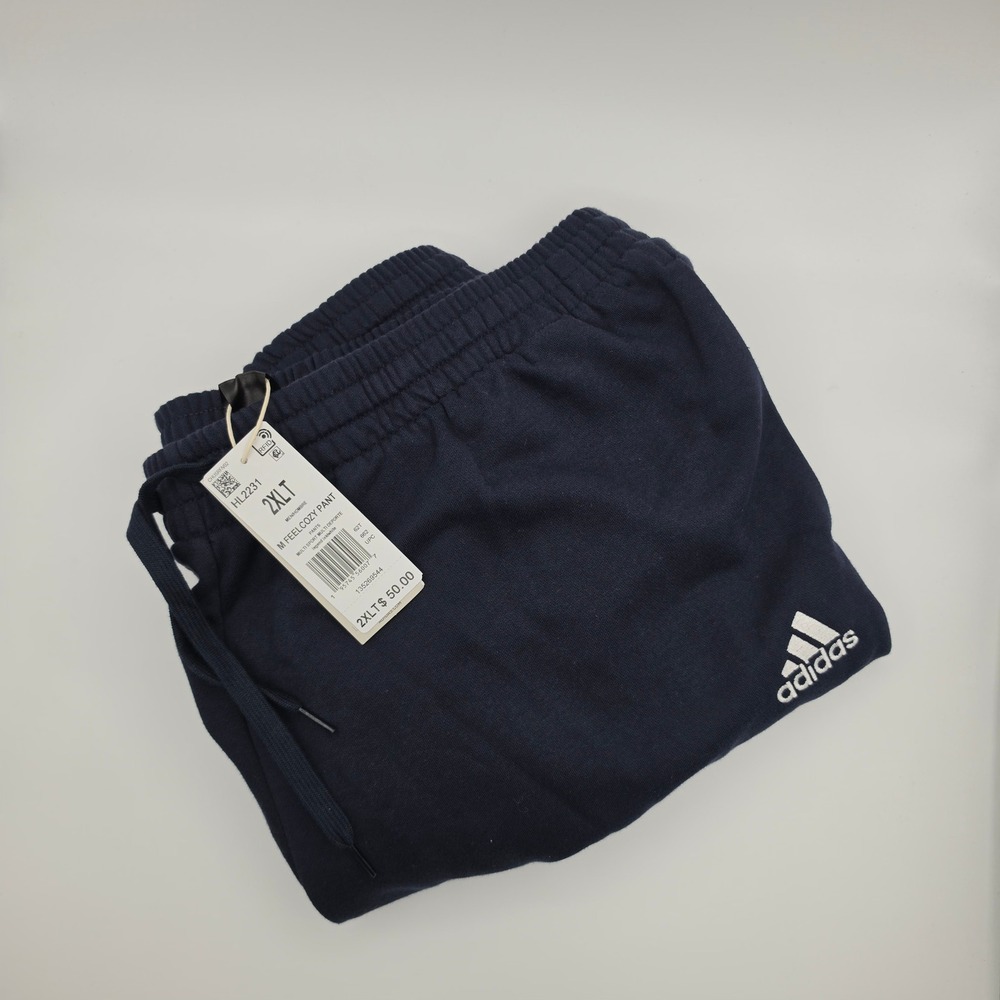 Adidas Jogger Pants Mens XL Navy Blue New Tapered Leg Regular Fit Sweatpants